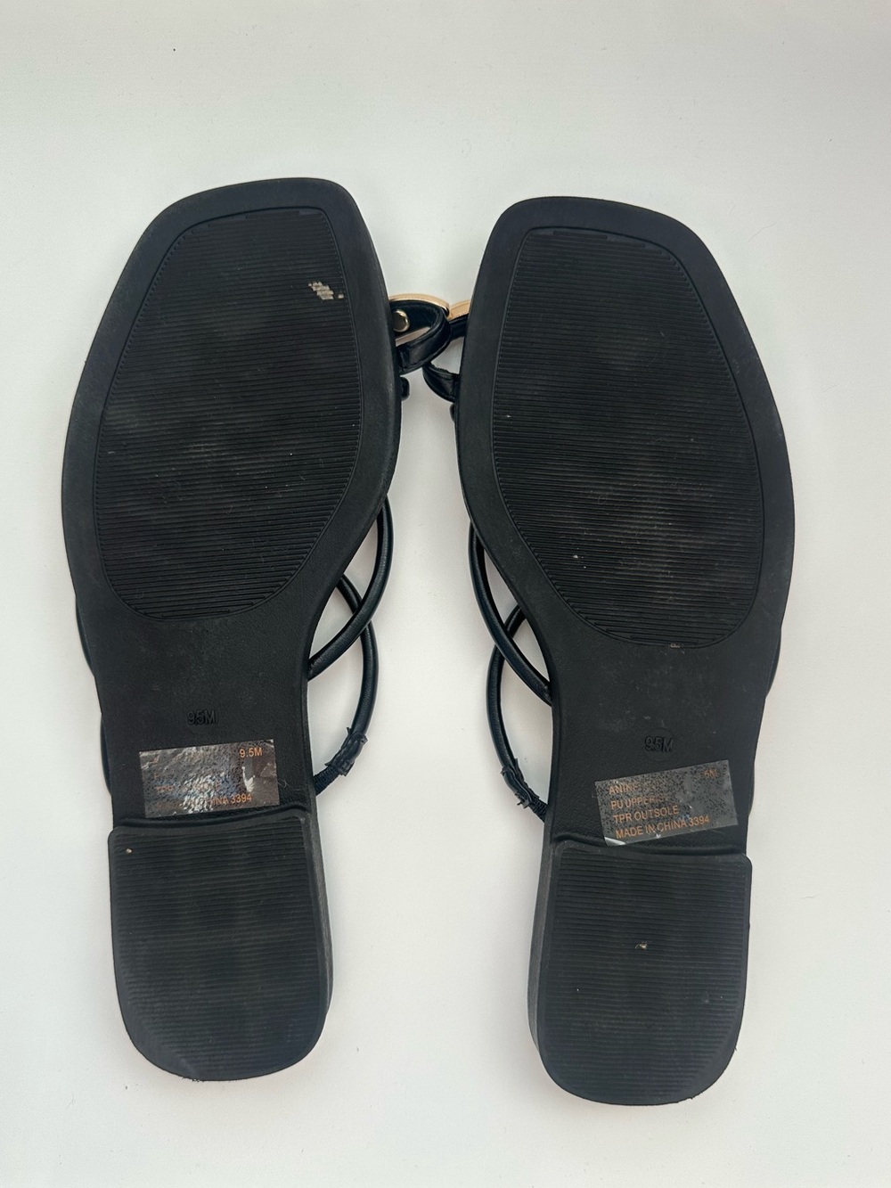Steve Madden Adriell Black Sandals Size 9 1/2 - Picture 5 of 5